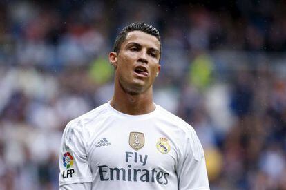 Cristiano Ronaldo en el Santiago Bernabéu.