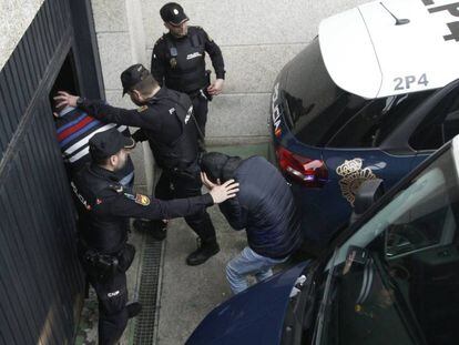 Arresto de varios supuestos narcos en un operativo de principios de marzo en el sur de Galicia.