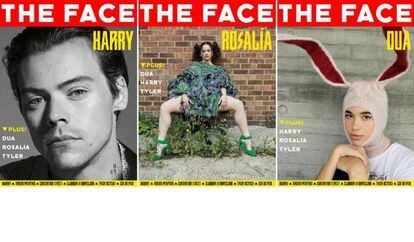 Harry Styles, Rosalía i Dua Lipa, portades de 'The Face'
