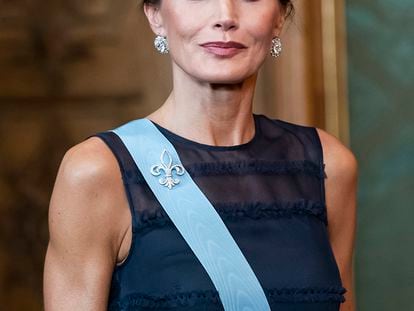 El vestido de H&M de la reina Letizia en su visita oficial a Suecia