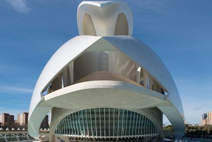 El Palau de les Arts de Valencia, donde hoy se ha presentado el programa de Valencia capital Mundial del Diseño 2022.