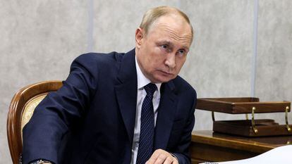 Vladímir Putin, el miércoles en Novgorod.