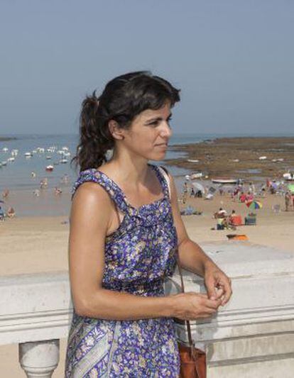 Teresa Rodríguez, el sábado en Cádiz.