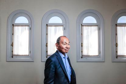 Francis Fukuyama, este lunes en la Fundación Rafael del Pino, en Madrid.