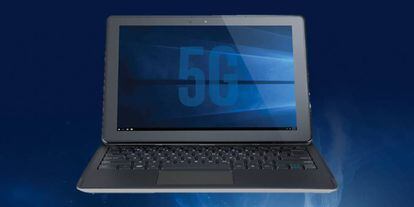 Portátil con conexión 5G.