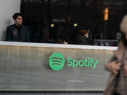 Imagen de archivo de las oficinas de Spotify en Nueva York.