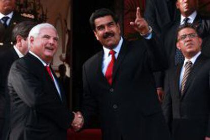 Martinelli y Maduro, en una cita en Caracas, en junio del a&ntilde;o pasado. 