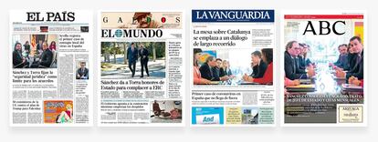 Portadas de periódicos del 27 de febrero.