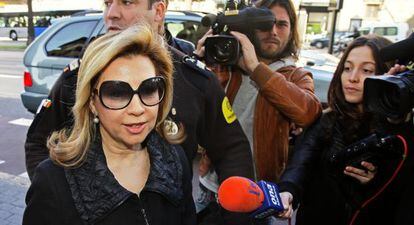 Maria Antònia Munar llega a los juzgados de Palma en 2010.