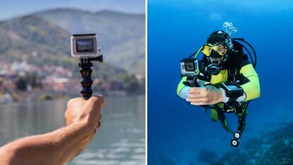 Grabar cualquier aventura es posible gracias a estos ligeros modelos de cámaras GoPro. GETTY IMAGES.