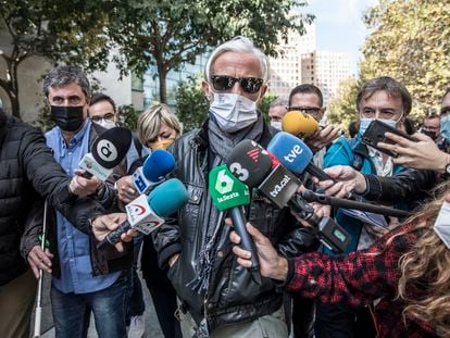 Marcos Benavent, exgerente de la empresa pública Imelsa, a su llegada a los juzgados de Valencia para prestar declaración este miércoles.
