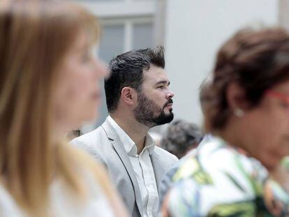 Gabriel Rufián, el passat 4 de juliol al Parlament.