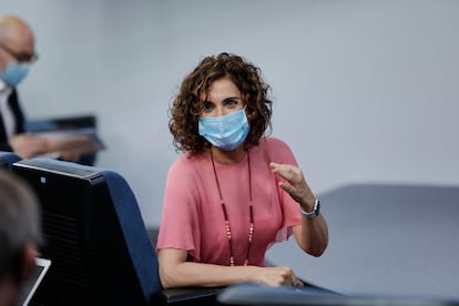 La ministra portavoz y de Hacienda, María Jesús Montero, a su llegada a la última rueda de prensa posterior a la reunión del Consejo de Ministros el pasado 4 de agosto.
POLITICA 
Jesús Hellín - Europa Press