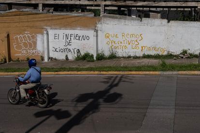 Pintadas contra las pandillas en Tegucigalpa. 