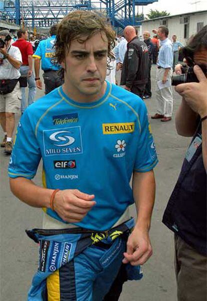 Alonso, tras la disputa de los entrenamientos libres.