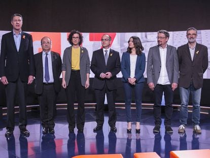 Debate de los candidatos a la presidencia de la Generalitat en TV3.