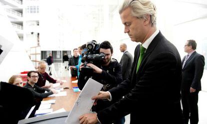 El líder del xenófobo Partido Para la Libertad holandés, Geert Wilders.