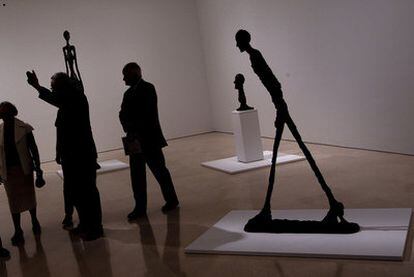 Una de las salas de la exposición de Alberto Giacometti, ayer en el Museo Picasso de Málaga.