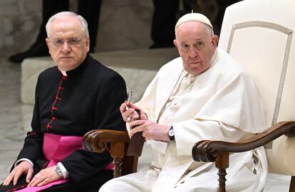 The Pope, during his public audience this Wednesday.