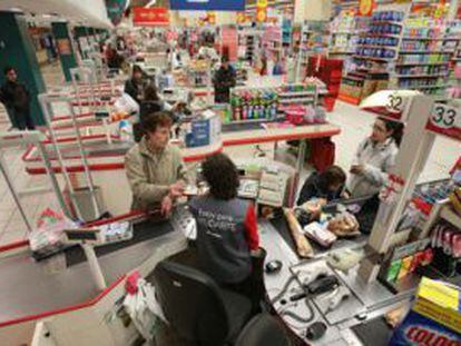 Un supermercado de Alcampo en Coia (Vigo).