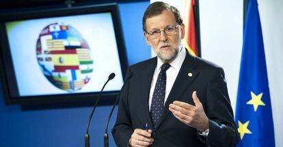 Mariano Rajoy, en Bruselas, este miércoles.