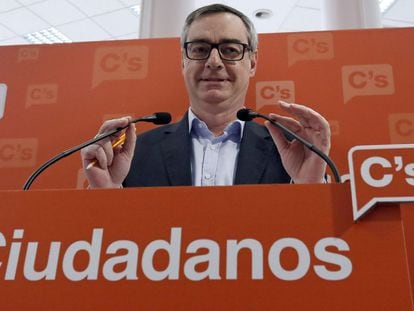 Jos&eacute; Manuel Villegas, vicesecretario general de Ciudadanos, este domingo en Madrid.