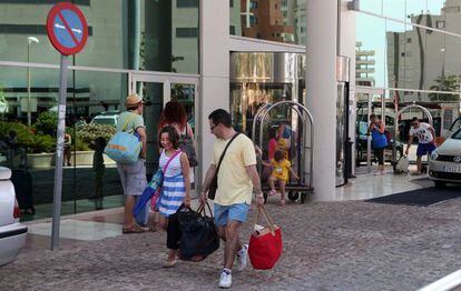 Exterior del hotel Diamante Beach en Calp.