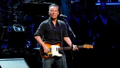 Bruce Springsteen durante un concierto benéfico en Nueva York en 2019.