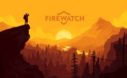 Promotional image of the video game 'Firewatch'.