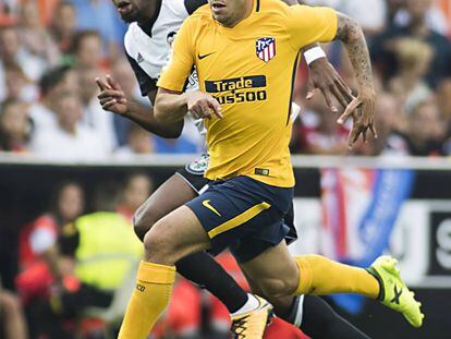 &Aacute;ngel Correa, en el Valencia-Atl&eacute;tico del s&aacute;bado.