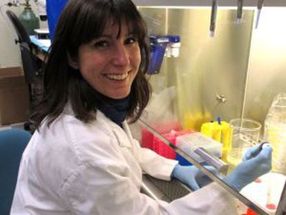Sandra Acosta Verdugo, en su laboratorio.