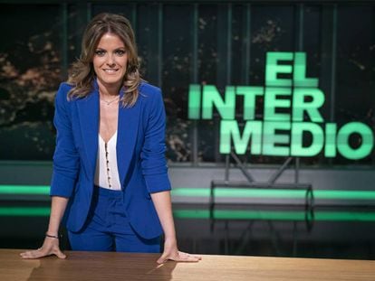 Andrea Ropero, en el plató de 'El intermedio'.