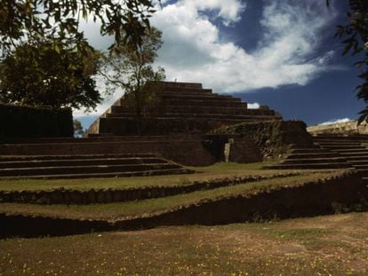 Las ruinas de Tazumal, en la zona arqueológica de Chalchuapa, en El Salvador. 