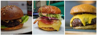 La hamburguesa de Atypical, la de Tipula y la de Juancho's BBQ