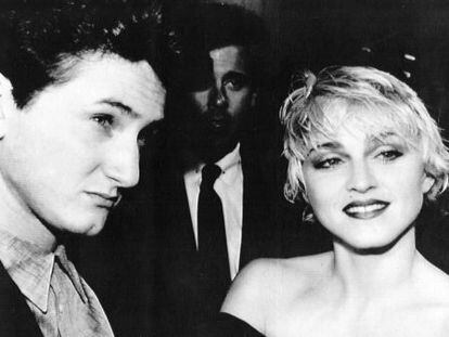 Madonna y Sean Penn en Los &Aacute;ngeles en 1986. 
