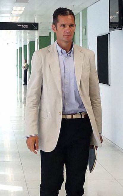 Iñaki Urdangarin, als jutjats de Barcelona el juliol del 2013.