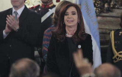 Cristina Fernández, el 3 de junio en la Casa Rosada.