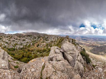 Las formaciones rocosas de El Torcal de Antequera, en la provincia de Málaga.