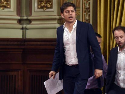 El gobernador de Buenos Aires, Axel Kicillof, antes de anunciar el martes 4 de febrero que había decidido asumir con fondos propios el pago de un bono en riesgo de default.