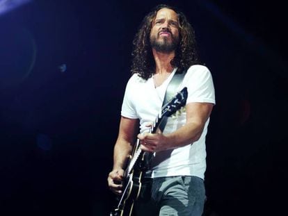Chris Cornell, durante un concierto de Soundgarden.