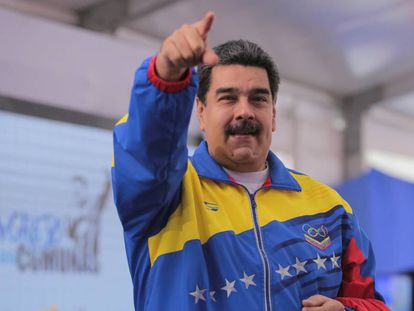 El mandatario venezolano, Nicolás Maduro, la semana pasada durante un acto. 