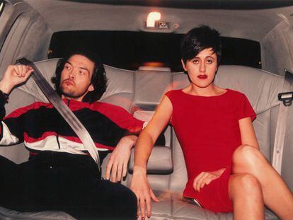 Tracey Thorn (derecha) y su compañero, Ben Wat, en Nueva York en 1995. 
 