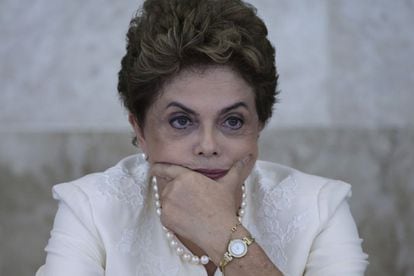 La presidenta brasile&ntilde;a, Dilma Rousseff, en el Consejo De Desarrollo Econ&oacute;mico.