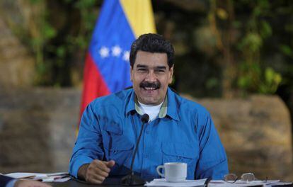 El presidente venezolano, Nicolás Maduro, durante una reunión de ministros el 8 de septiembre de 2017.
