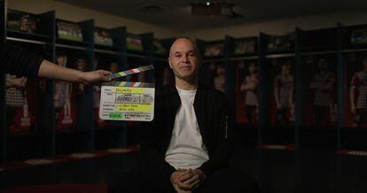 Una imagen del rodaje del documental 'Mi decisión, por Andrés Iniesta' cedida por Rakuten TV.