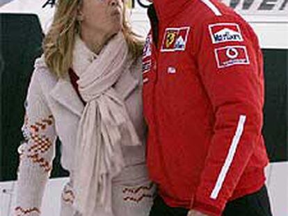 Michael Schumacher y su mujer