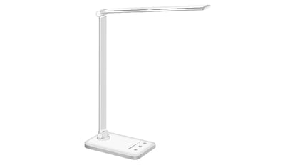 Lámpara de pie LED regulable, 5 niveles de brillo y 2 colores, lámpara de  pie de lectura de cuello de cisne flexible para sala de estar, dormitorio