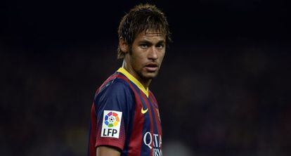 Neymar durante el &uacute;ltimo partido de Liga.
