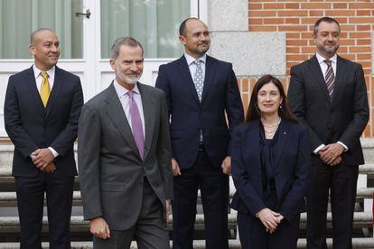 Felipe VI ha recibido este martes en el Palacio de la Zarzuela a la presidenta de Microsoft para Europa Occidental, Cindy Rose, con motivo de su visita a España por el 35 aniversario de la empresa informática en el país.
