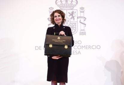 La nueva vicepresidenta primera y ministra de Hacienda, María Jesús Montero.